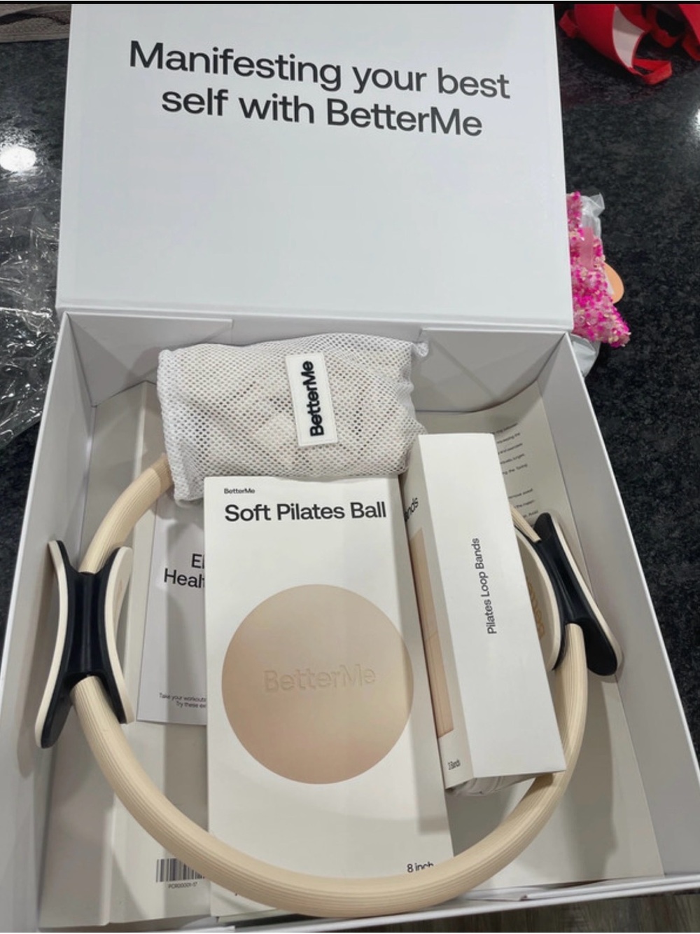 Women's Pilates Ring & Accessories - Cream